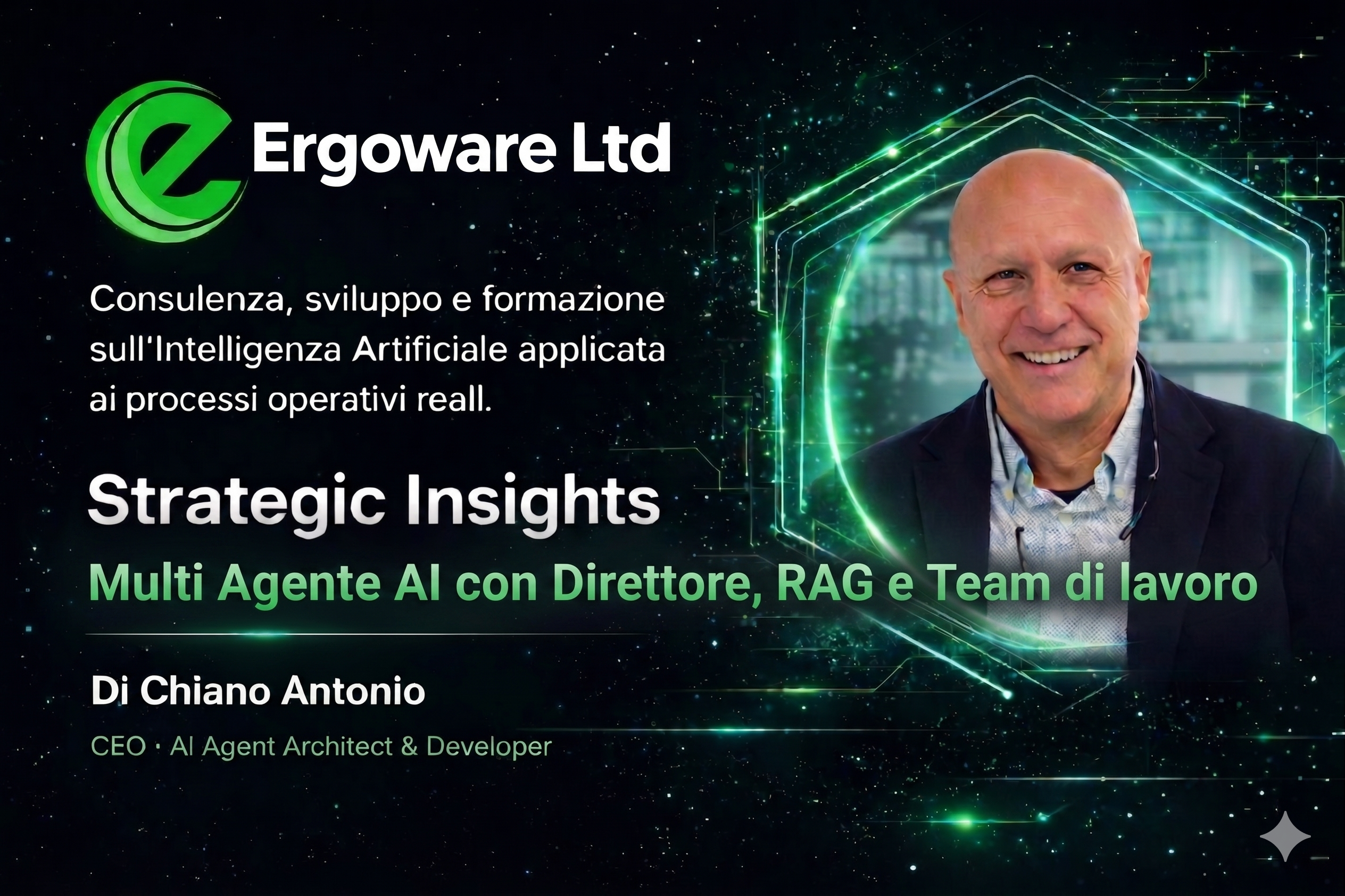Schema visuale di sistema multiagente con archivio locale e RAG